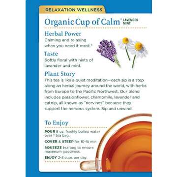 Traditional Medicinals Cup of Calm Herbal Tea 16-Count