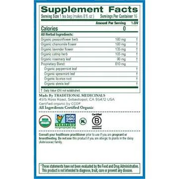 Traditional Medicinals Cup of Calm Herbal Tea 16-Count