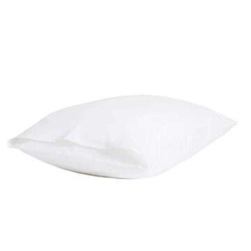 Brooklinen Luxury Sateen Pillowcases - Set of 2, King Size in White - 100% Long Staple Cotton with Envelope Closure
