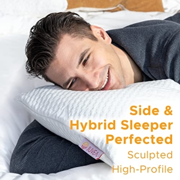 JUVEA Elevate High-Profile Pillow - Eco-Friendly Sleep Solution