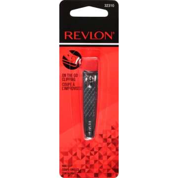 Revlon Compact Nail Clipper for Travel and Grooming