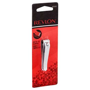 Revlon Compact Nail Clipper for Travel and Grooming