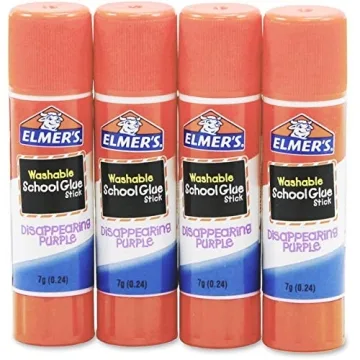 Elmer's Disappearing Purple Glue Sticks - 4 Pack