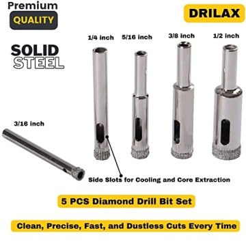 Diamond Drill Bits for Ceramic Set for Easy Drilling