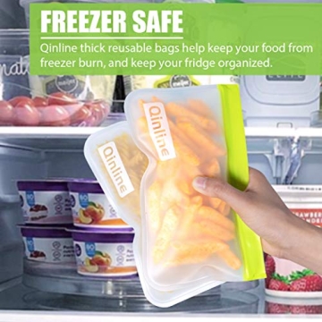 Eco-Friendly Reusable Food Storage Bags - Leakproof & Freezer Safe