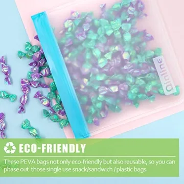 Eco-Friendly Reusable Food Storage Bags - Leakproof & Freezer Safe