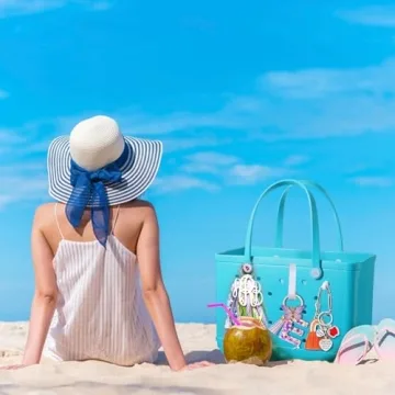 Mity rain 4Pcs Hooks Set Accessories for Bogg Bag, Key Holder for Bogg Bags Original X Large, Insert Charm Carabiner Keychain Compatible with Bogg Bag Beach Tote Bag