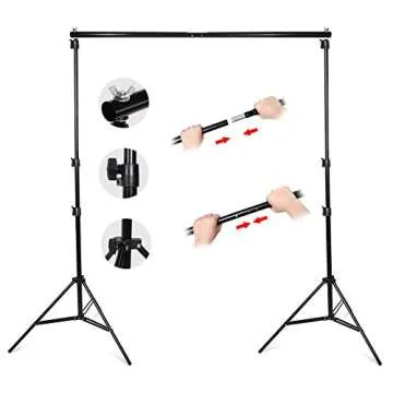 TANIASH Adjustable Backdrop Stand for Photos and Videos
