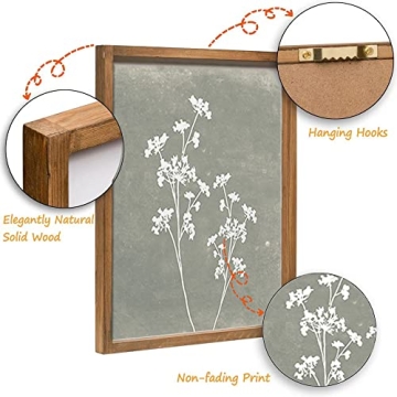 Framed Boho Wall Art Set - Rustic Botanical Home Decor