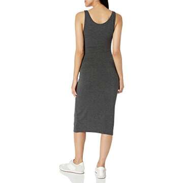 Amazon Essentials Women's Sleeveless Dress, Charcoal Heather, Medium