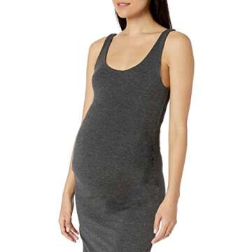 Amazon Essentials Women's Sleeveless Dress, Charcoal Heather, Medium