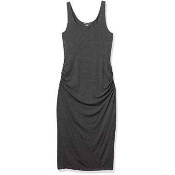Amazon Essentials Women's Sleeveless Dress, Charcoal Heather, Medium
