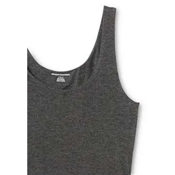 Amazon Essentials Women's Sleeveless Dress, Charcoal Heather, Medium