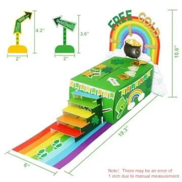 GYGOT St. Patrick's Day Leprechaun Trap Kit for Kids, DIY Craft Catch a Leprechaun Kit for Kids,St Patricks Day Classroom Activity Party Supplies