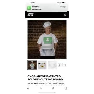 Chop Above Antibacterial Plastic Cutting Board Dishwasher Safe. WORK SMART NOT HARD Patented First of its Kinde.