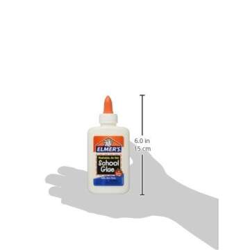 Elmer's Washable No-Run School Glue, 4 oz (6 Pack)