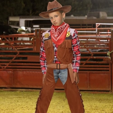 Latocos Kids Cowboy Costume Set for Boys Ages 3-10