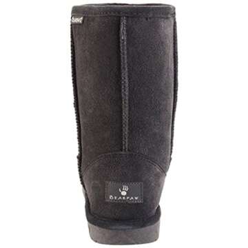 BEARPAW Women's Emma Short Snow Boot (11 B(M) US, Charcoal II)
