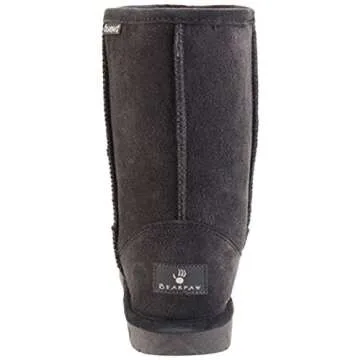 BEARPAW Women's Emma Short Snow Boot (11 B(M) US, Charcoal II)