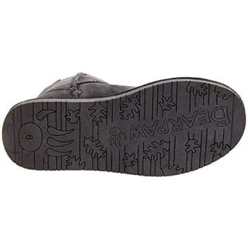 BEARPAW Women's Emma Short Snow Boot (11 B(M) US, Charcoal II)