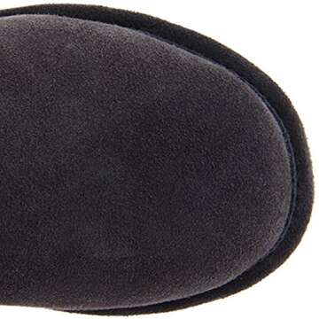 BEARPAW Women's Emma Short Snow Boot (11 B(M) US, Charcoal II)