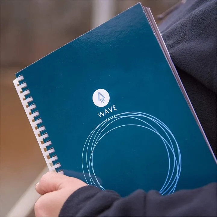 Rocketbook Wave Eco-Friendly Notebook - Blue