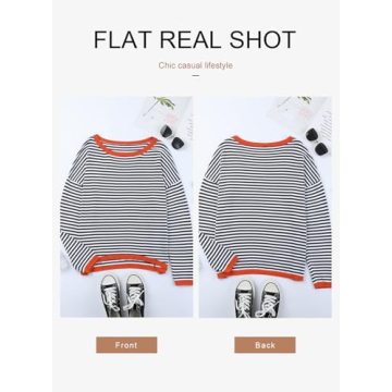 Chic Dokotoo Women's Striped Color Block Sweater