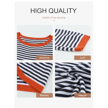 Chic Dokotoo Women's Striped Color Block Sweater