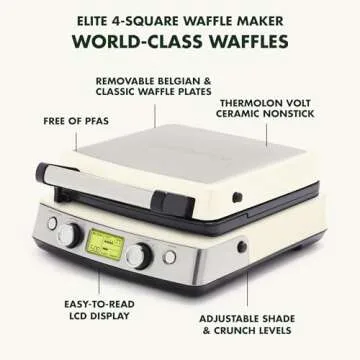 GreenPan Elite Waffle Iron - Healthy Ceramic Nonstick