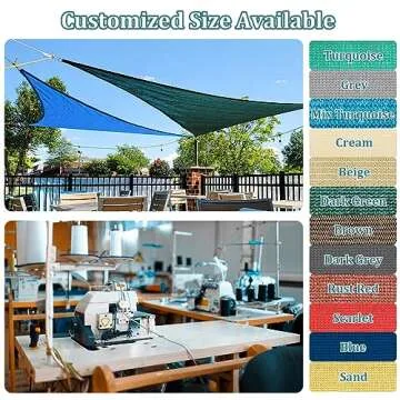 Shade&Beyond 10'x10' Sun Shade Sail - Durable, Stylish Canopy for Outdoors