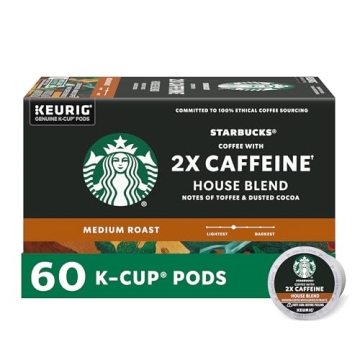 Starbucks Medium Roast K-Cup Coffee Pods - 60 Count
