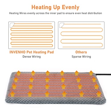 Adjustable Waterproof Pet Heating Pad with Timer - INVENHO