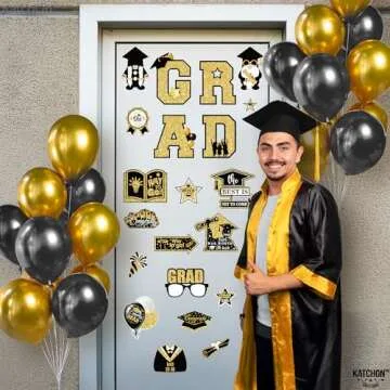 KatchOn Graduation Car Magnets - 51 Piece Pack for Class of 2025