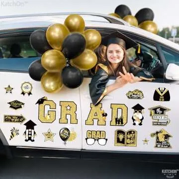 KatchOn Graduation Car Magnets - 51 Piece Pack for Class of 2025