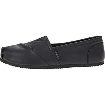 Skechers For Work Women's Kincaid II Slip On Flat w/gore, Black, 9 M US