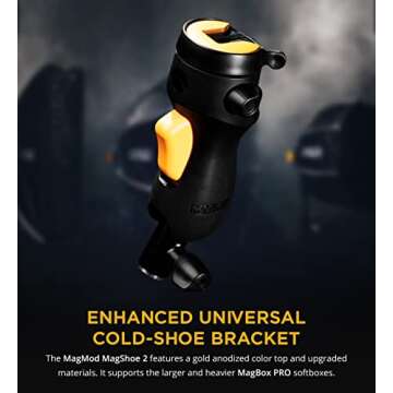 MagMod MagShoe v2 | Universal Cold Shoe Flash Mount for Off Camera Flash | LED Light Panels, Umbrell...