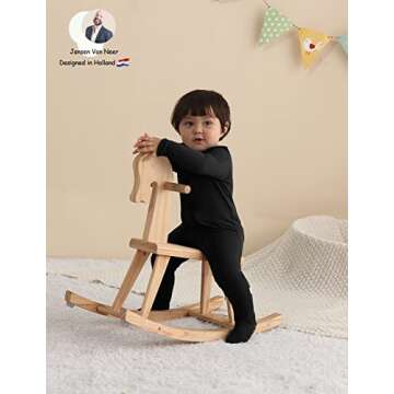 Jimonda Bamboo Baby Pajamas,Unisex Boys Girls One-Piece Footies,Long Sleeve Sleepers 2-Way Zip closure Romper