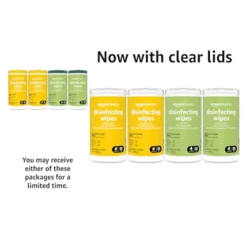 Amazon Basics Disinfecting Wipes 340 Count - Cleans and Sanitizes