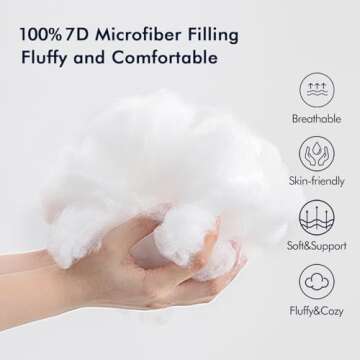 MIULEE Water-Resistant Outdoor Pillow Insert 12x20