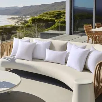 MIULEE Water-Resistant Outdoor Pillow Insert 12x20