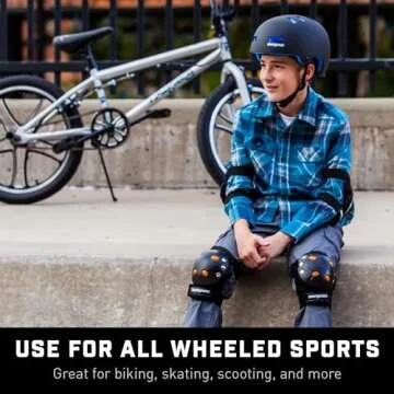 Mongoose Kids BMX Gel Knee and Elbow Pad Set - Ultimate Protection