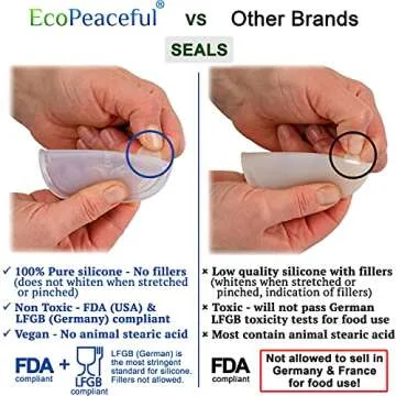 EcoPeaceful Stainless Steel Mason Jar Lids - Safe & Durable