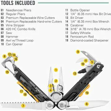 LEATHERMAN Signal Camping Multitool with Fire Starter