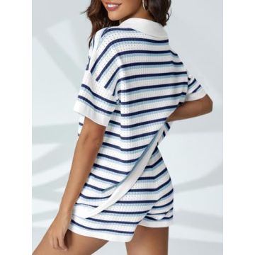 Chic Saodimallsu Striped Pajama Sets for Women