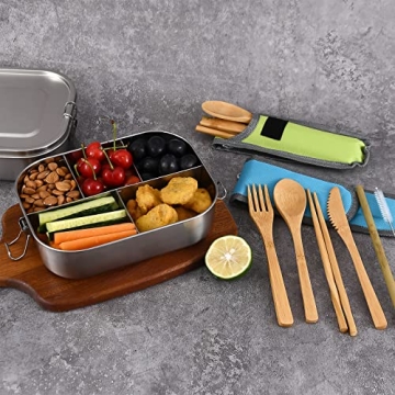 Stainless Steel Bento Box - 1400ML with Leakproof Design