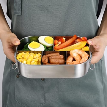 Stainless Steel Bento Box - 1400ML with Leakproof Design