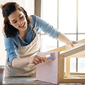 Mister Rui Chalk Wax Paint Brush Set - 3 Natural Bristle Brushes