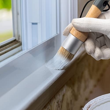 Mister Rui Chalk Wax Paint Brush Set - 3 Natural Bristle Brushes