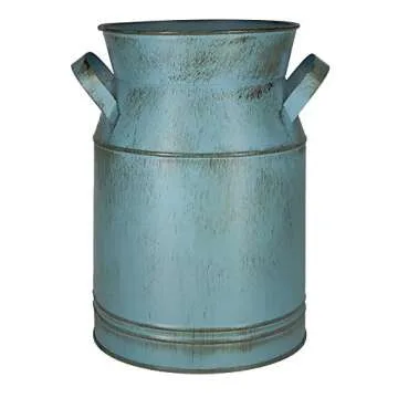 Farmhouse Style Galvanized Metal Planter for Home