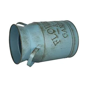 Farmhouse Style Galvanized Metal Planter for Home